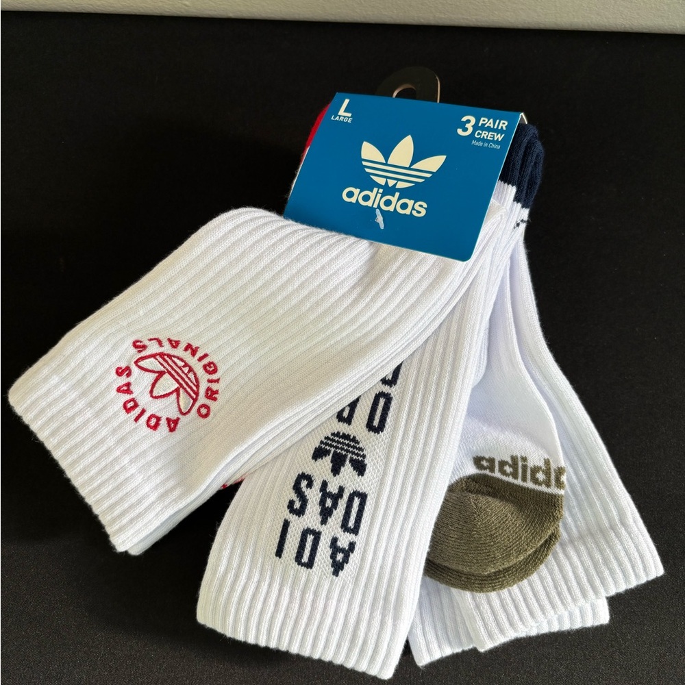 Adidas Men's Crew Socks - White